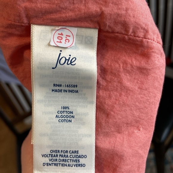 Joie Tea Rose Tiered Sleeveless V-Neck Maxi Dress 100% Cotton size XL - Picture 11 of 14